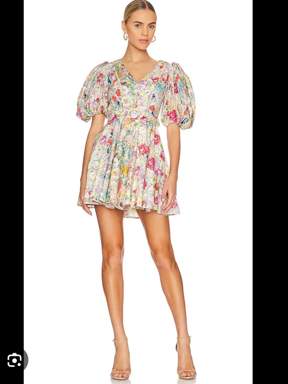 Zimmermann clover panelled mini dress New! size 4 including the belt - Picture 1 of 15